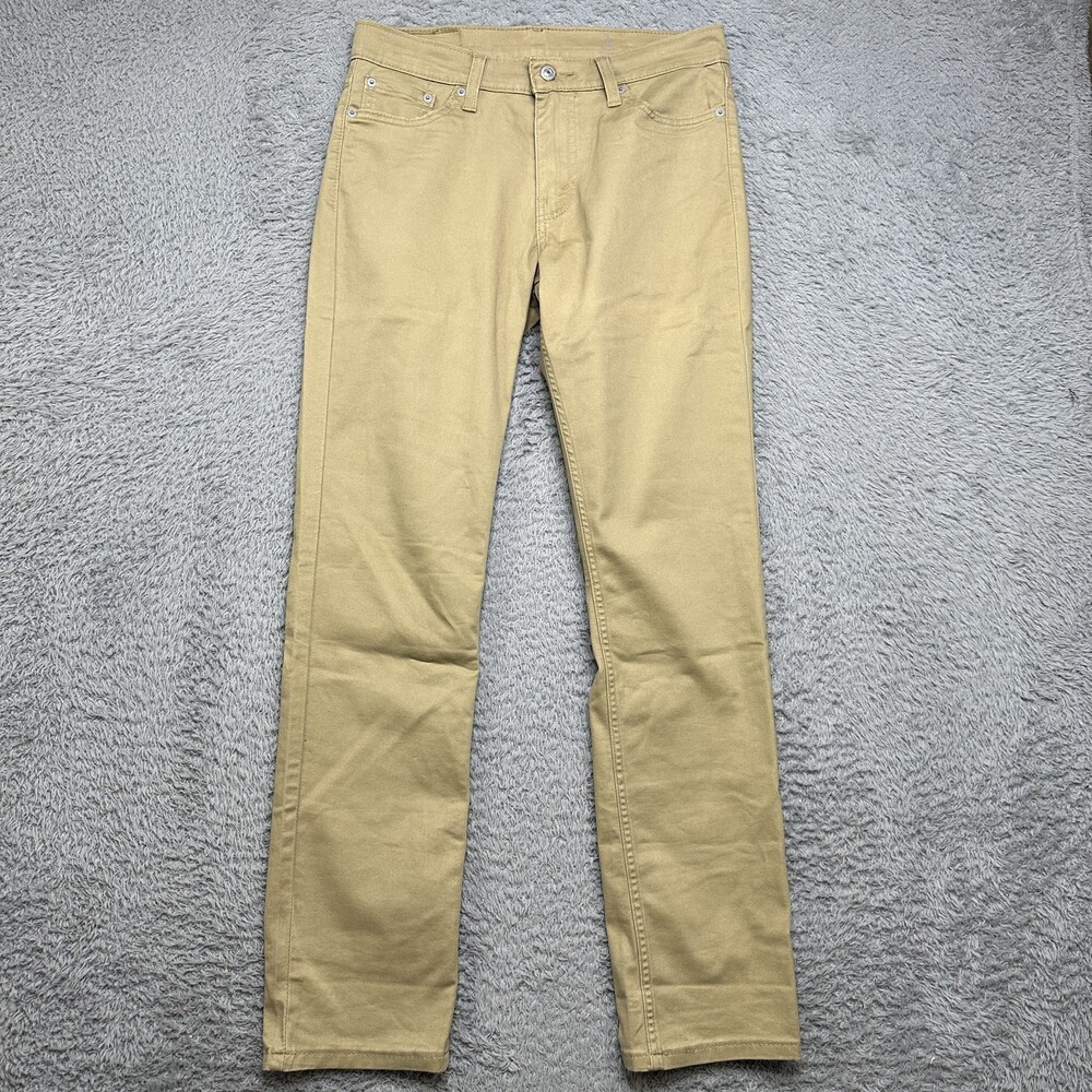 Levis 511 Jeans Mens 30x32 Khak Tan Stretch Straight